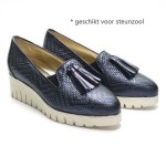 Mocassin Blauw leder ME 921 Clair de Lune